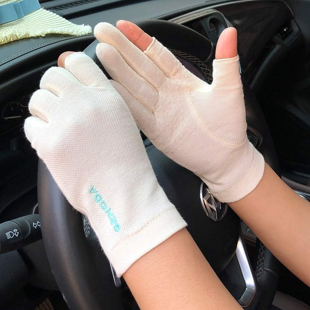 LDDENDP Women's Fingerless Touchscreen Sun Protection Gloves Summer