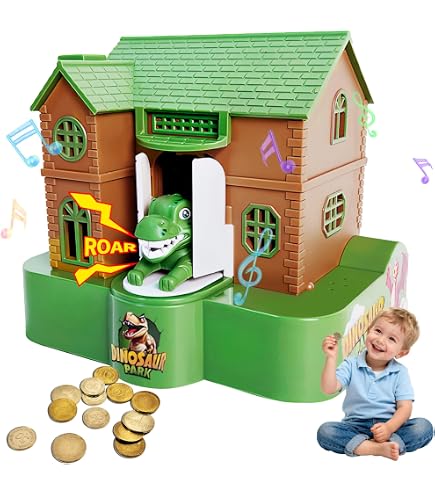 Teissuly Doghouse Money Bank, Funny Electric Automatic Stealing Coin