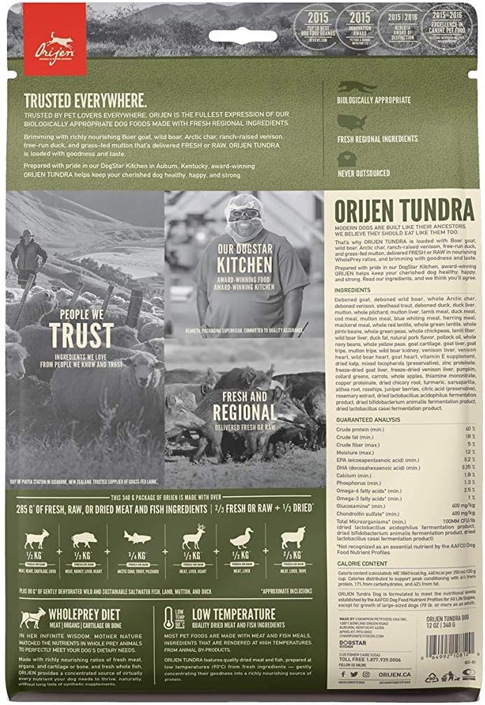 orijen tundra dry cat food