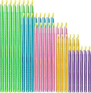 36Pcs Plastic Bag Sealer Sticks, Jomense Reusable Bag Sealing Clips with 5 Different Sizes, Keep Bags Airtight Watertight & Food Fresh, Easy Storage Accessories for Kitchen (Mixed Colors)