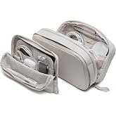 Orbitkey KonMari 2-in-1 Tech Accessory Pouch - Stone | KonMari Collection | Detachable Slim Sleeve | Organized Tech Storage | Travel Ready