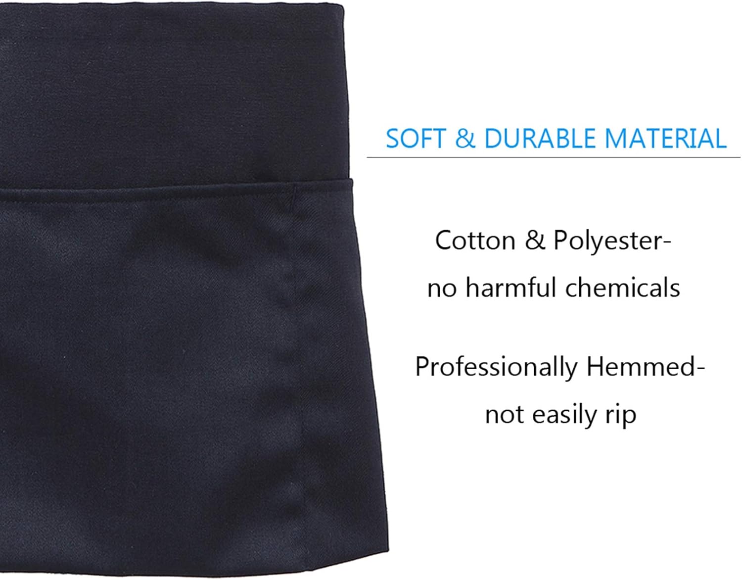 BOHARERS Waist Apron with 3 Pockets - Black Waitress Waiter Server Short Aprons: Home & Kitchen