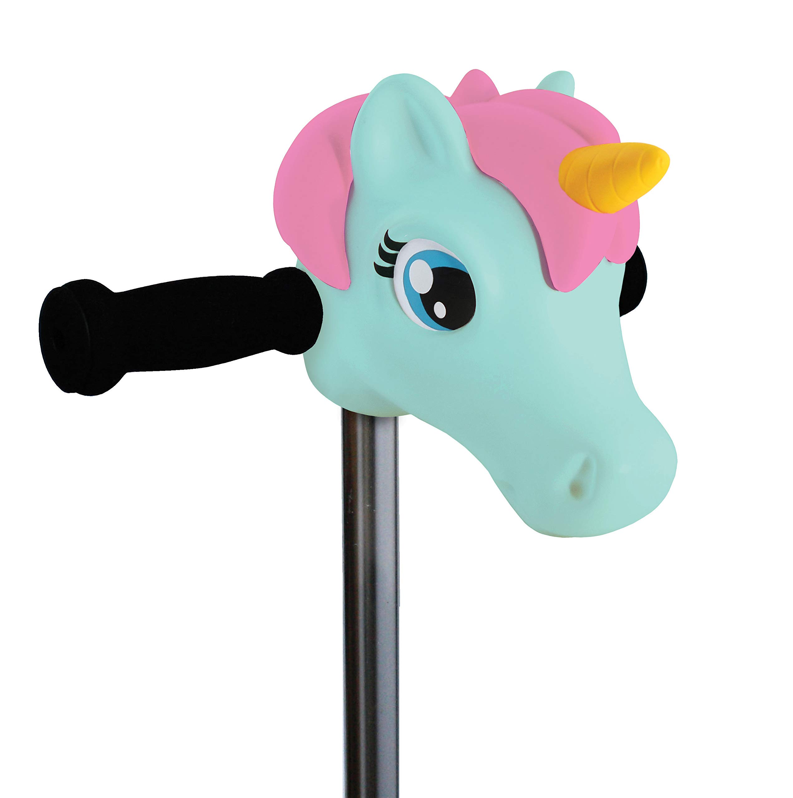 Scootaheadz - Unicorn for Scooter - Micro Kickboard Accessories - Unicorn Head For Children And Toddler Ages 3 And Up - Gift For Girls - Tool Free Installation - Elsa Unicorn Toy In Mint