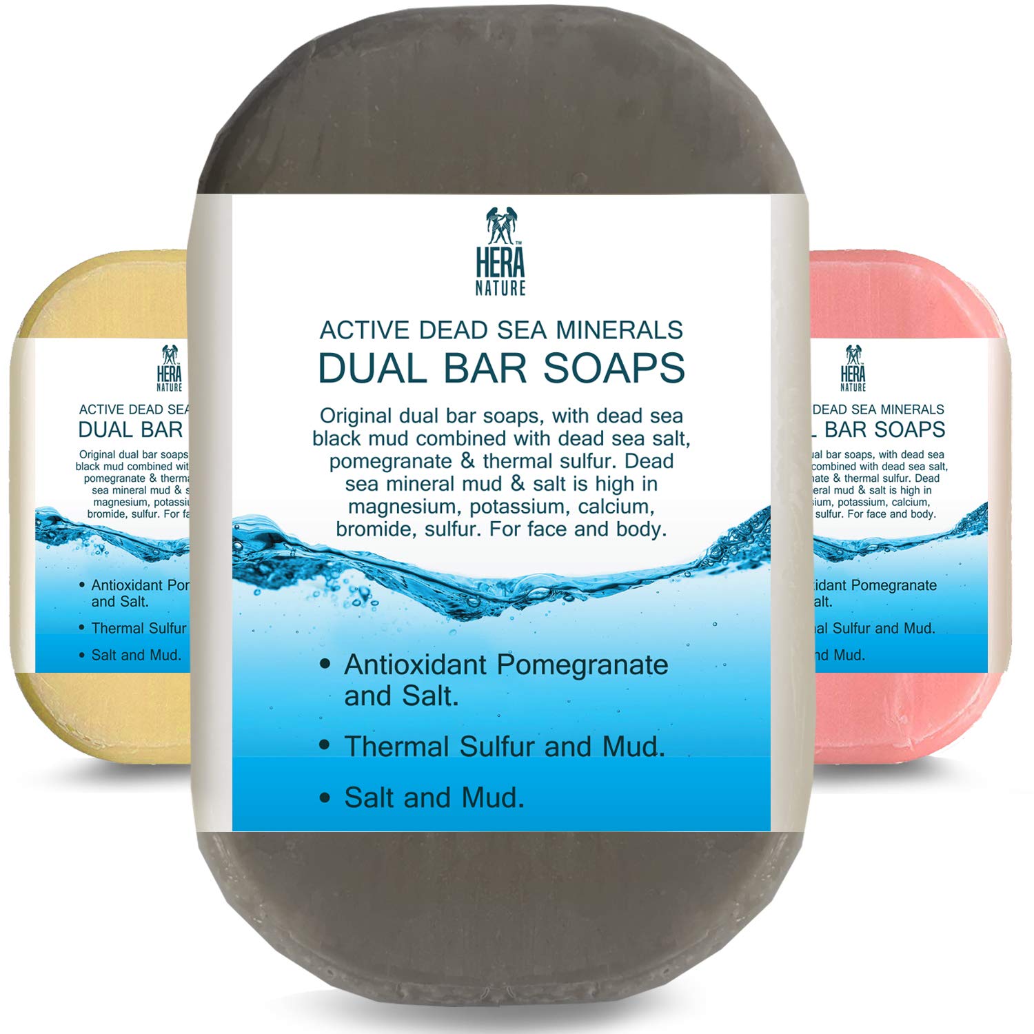 MG217 Psoriasis Dual Bar Soap – Dead Sea Mud & Salt With Aloe & Vitamin E, 3.2 Oz