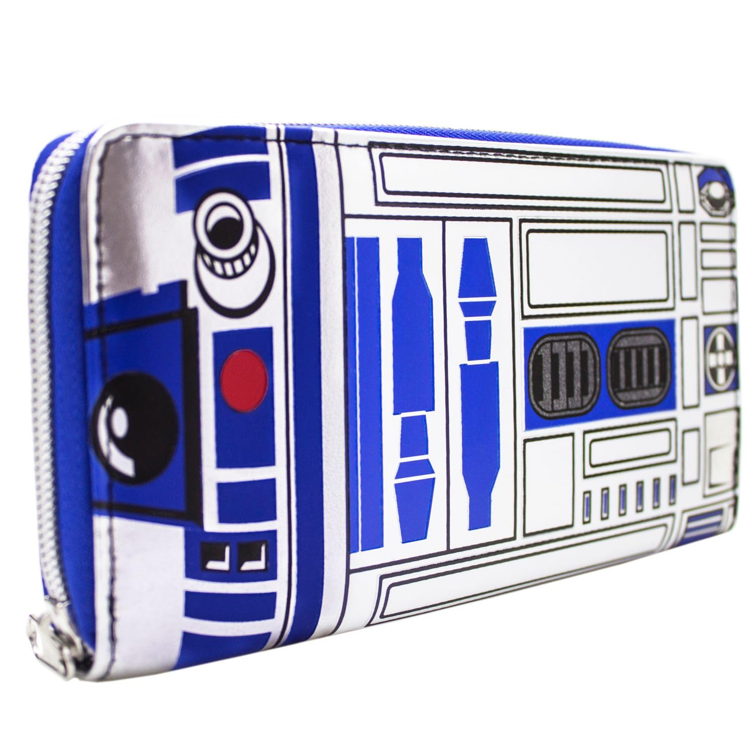 A New Hope Star Wars R2-D2 Repair Droid Galactic Adventures Purse Clutch Coin Pocket & Card Holder, Blue