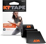 KT Tape Original Pre-Cut 20 Strips Cotton Black Latex Free Adhesive view 1