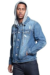 Victorious Men's Casual Layered Ripped Distressed