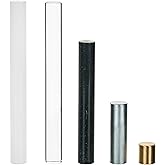 Eisco Labs Equal Mass Density Cylinder Set - Aluminum, Brass, Nylon, Acylic, and PVC