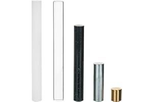 EISCO 5pc Equal Mass Density Set - Aluminum, Brass, Nylon, Acrylic & Polyvinyl Chloride (PVC) - for Specific Heat, Specific Gravity & Density Experimentation