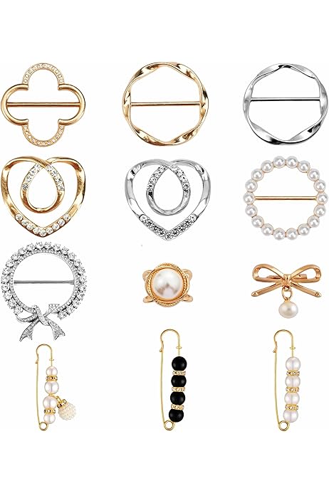 Clip De Anillo De Bufanda Floral De Pera, Clips De Camisa Para Mujer, Clips De Bufanda Para Bufandas De Seda, Anillos De Hebilla De Bufanda Para Mujer, Clip De Cárdigan, Anillos