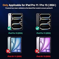 QHOHQ 3 Pack Camera Lens Protector for iPad Pro 13