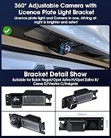 Vtopek Universal 360° Rotatable 170° Wide Angle Reverse Camera Opel Astra Corsa view 2