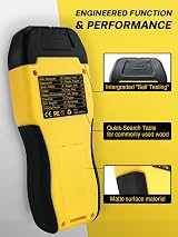 AZUNO Moisture Meter 8-Mode Pin Type Backlit LCD Audible Alert Wood Building view 5