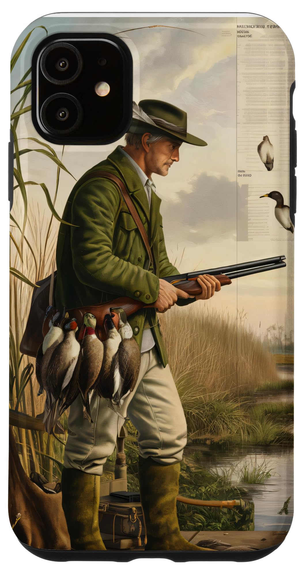 iPhone 11 Duck Hunter Men Vintage painting Case โ image 1