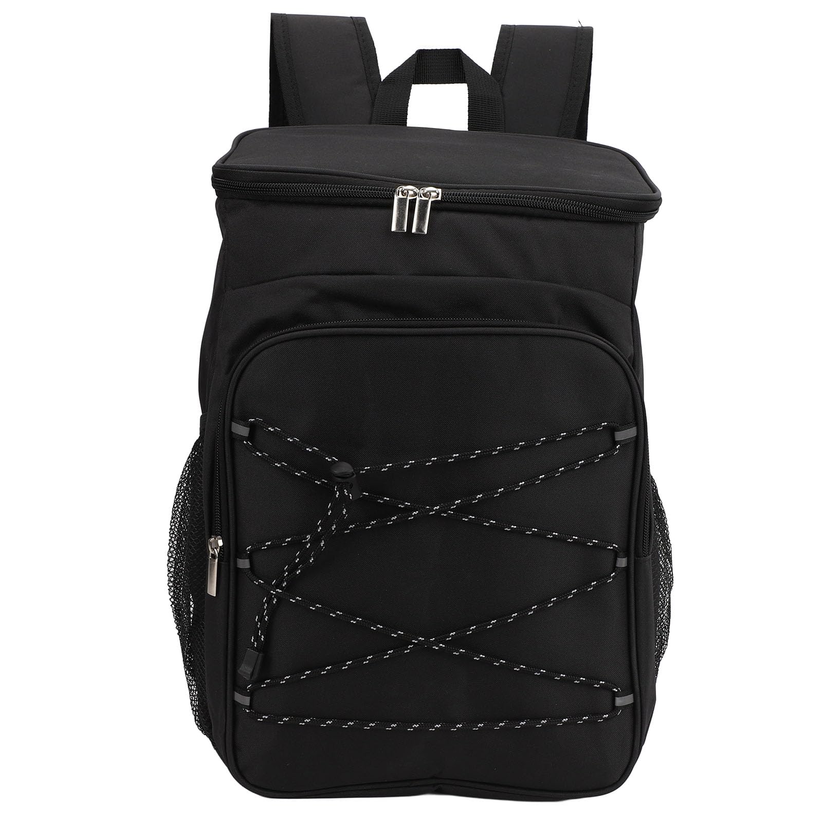 Insulated Backpack Leak Proof Oxford Cloth Cooler Backpack Large Capacity Waterproof Insulated Lunch Backpack with Side Pockets for Camping Picnic Hiking BBQ Outdoor 29x19x42cm