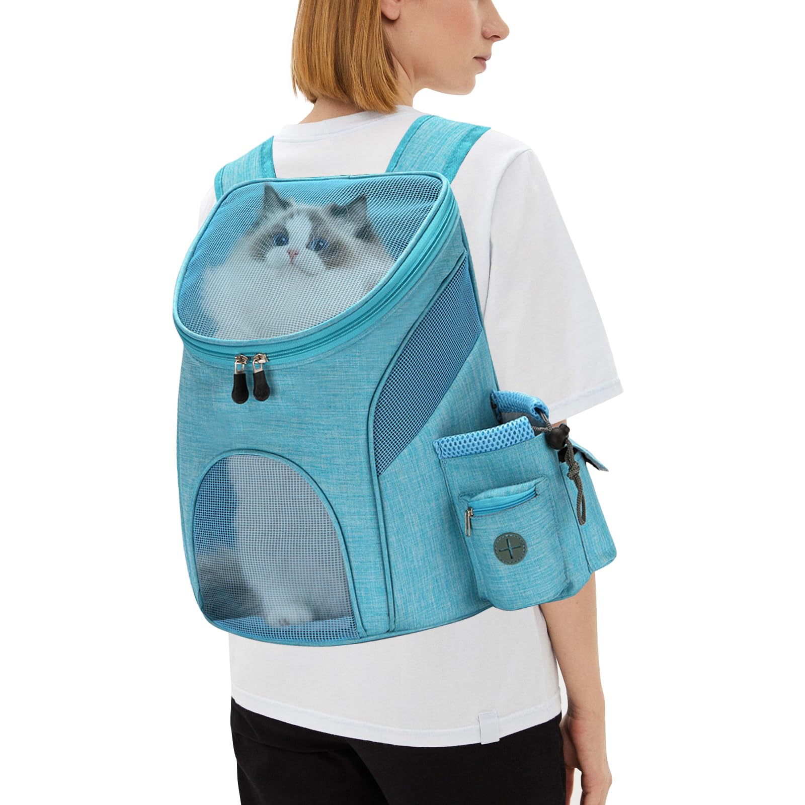 PETCUTE Cat dog carrier backpack small dog carrier bags with removable mat pet travel carrier backpack