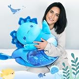 Mewaii Blue Axolotl Plush 20 Inch Long Body Pillow Soft Toy Sleeping Pillow view 5