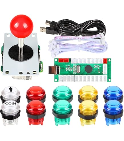 Amazon.com: SJ@JX Arcade Game Controller Button Microswitch 8 Way
