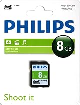 Philips 8 GB Class 4 SDHC Memory Card