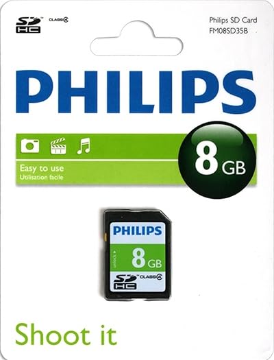 Philips 8 GB Class 4 SDHC Memory Card