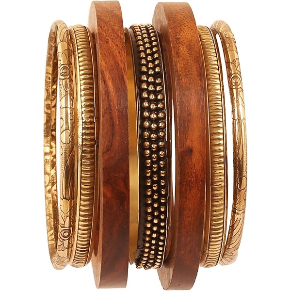 pulsera bracciale unisex boho tribale in legno dip
