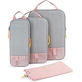 BAGSMART 6 Set /4 Set/2 Set Compression Packing Cubes for Travel, Lightweight Luggage Organizer Bags, Durable Space Saver Bags Travel Essentials