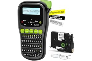 VolenGo Label Maker Waterproof-Labels, Wire Cable Label Maker, Labeler Machine with Tapes Laminated, H1100 Handheld Labeling Maker with Backlit-LCD & One-Touch Key, Home Industrial Office Organization