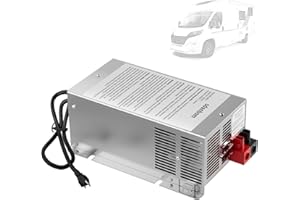 SDANBOM WF-9875 75 Amp RV Power Converter - Deck Mount Three-Stage Power Converter/Charger Replacement for 9800 Series,Rv Converter 75 amp for Camper RV Trailer…