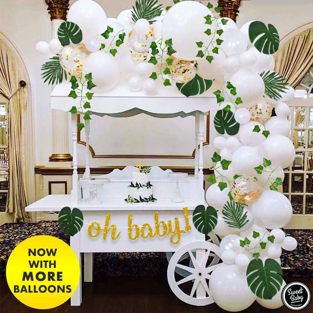 baby shower greenery decor