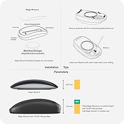 TATOFY for Magic Mouse 2 Grip with Wireless