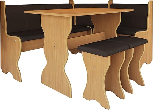 Mirjan24 Eckbankgruppe Thomas Eckbank Gruppe Besteht Aus Kucheneckbank Tisch 2x Hocker Esszimmer Sitzbank Buche Alfa 09 Amazon De Kuche Haushalt