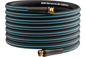 Besiter Garden Hose 50 FT Durable PVC Leak Proof Outdoor Water Hose with 3/4" Solid Brass Hose Fittings