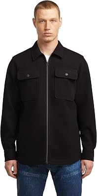 Camisa GPO com fecho para homens, preta (preta dk D25825-D200-6484), XL