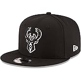 New Era NBA 9FIFTY Black White Adjustable Snapback Hat Cap One Size Fits All