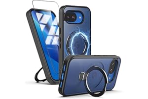 Feitenn for Google Pixel 10a Case with 1 Screen Protector, Shockproof Cases with Kickstand Magnetic Ring Stand [Compatible wi