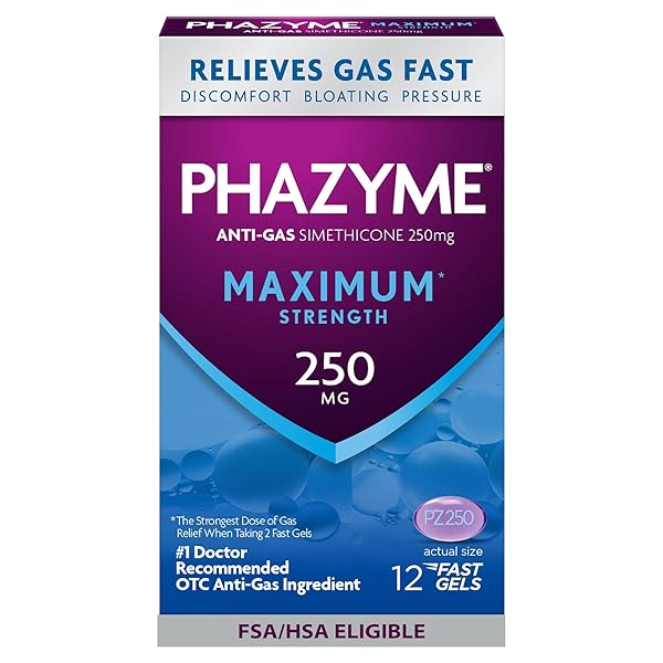 PHAZYME GAS RELIEF, MAXIMUM* STRENGTH GAS AND BLOATING...