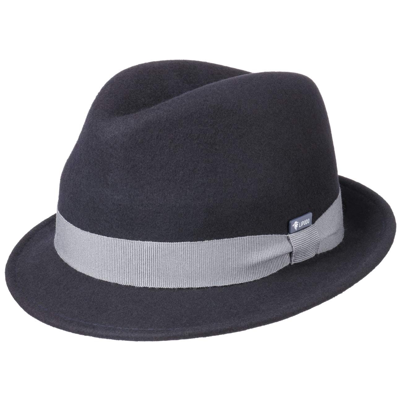 Lipodo Kids Wool Felt Trilby Hat Fedora (One Size - Blue)