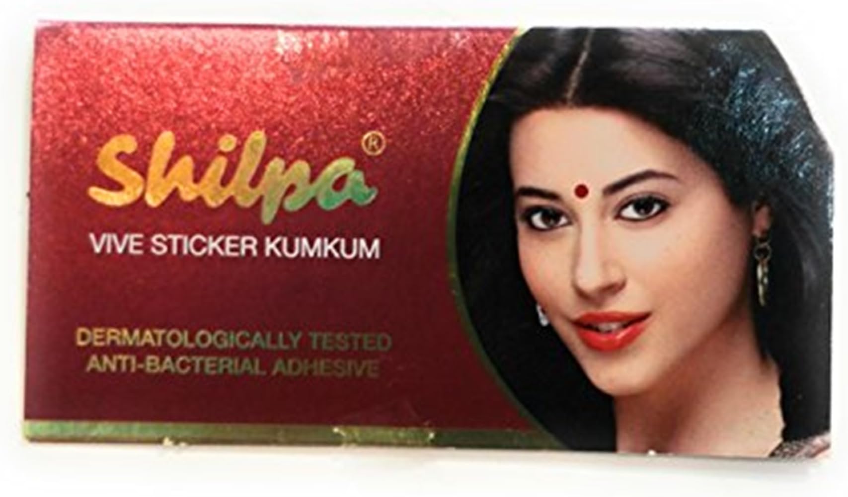 Shilpa Bindi Vive Sticker Kumkum (Pack of 3 strips) (4, DEEPRED)