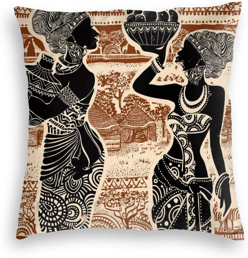 Throw Pillow Cover Retro African American Black Women