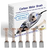6 PCS Carbon Motor Brushes Compatible for Dremel 3000 200 276 396 Brush Repairing Part,for Dremel 2610009829 Motor Replacement Part