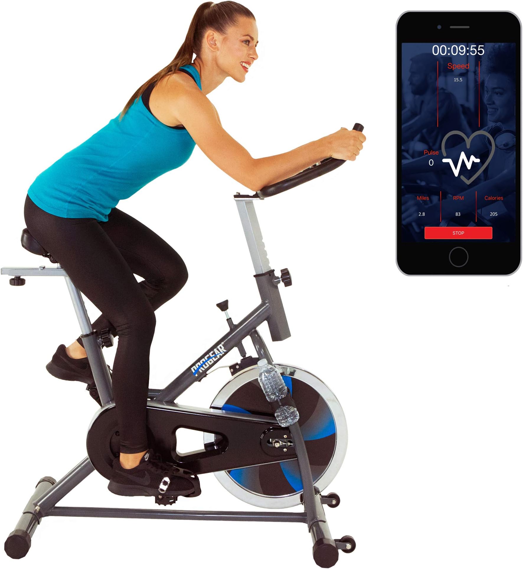 Progear 300BT Exercise Bike/Indoor Training Cycle with Bluetooth Smart Technology & Free App
