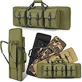 DULCE DOM 32/36/42/48/52 inch Double Rifle Case Soft Gun Bag for Rifles Pistols Storage & Transportation, All Around Shooting Range Tactical Backpack, Valentine Gifts for Him, Men, Boyfriend, Husband