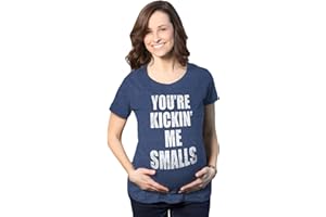 Crazy Dog Tshirts Maternity Kicking Me Smalls Funny T Shirt Pregnancy Announcement Novelty Tee