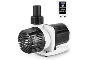 Orlushy DC-5000 Silent Swirl Controllable DC aquarium Pump 40W 1320GPH-marine wavemaker return pump with sine wave Controller for salt/Freshwater coral reef fish tank sump Circulation