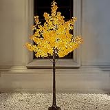 TYBEEU 6FT 5-Leaf Lucky Tree with Warm White Lights