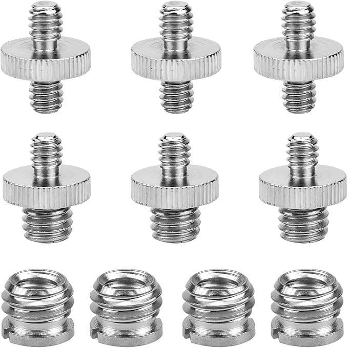 10Pack Threaded Screw Adapter, Standard 1/4" Male to 1 Amazon.co.uk