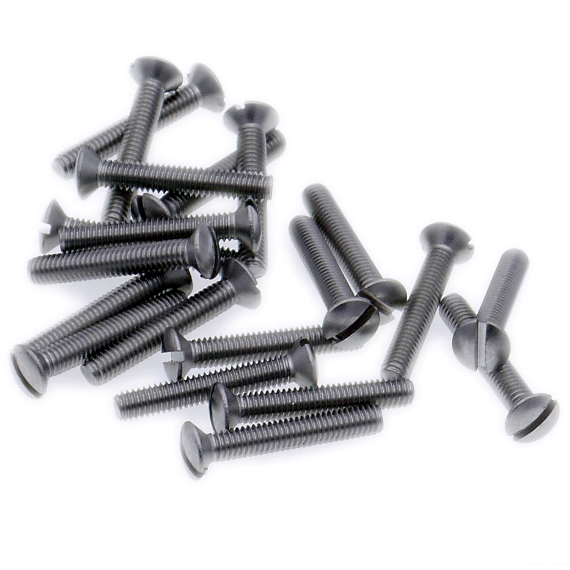 M3 (3mm x 6mm) Slot Raised Countersunk Machine Screw (Bolt) - Stainless Steel (A2) (Pack of 20)