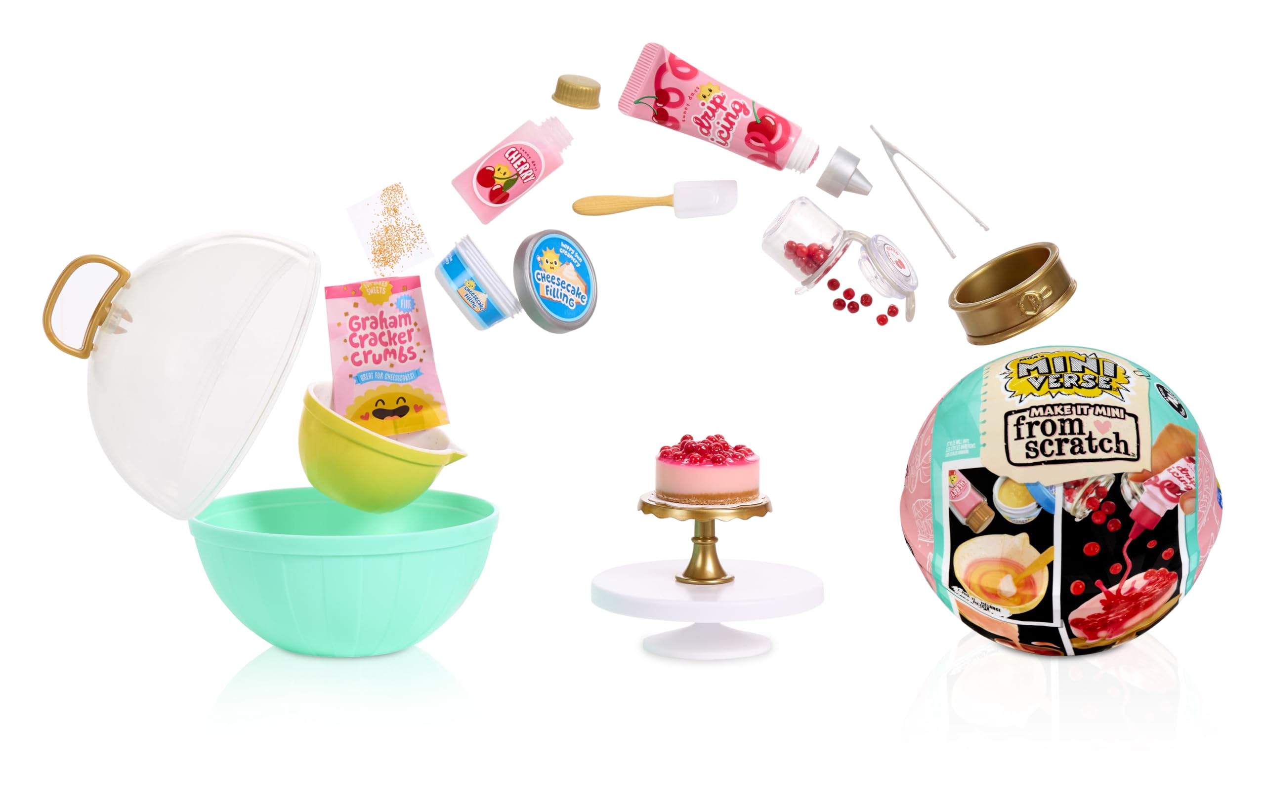 Photo 1 of MGA's Miniverse Make It Mini from Scratch Series 2, 6-Pack, Mini Collectibles, Blind Pack, Miniature, DIY, Replica Food, Air Dry, NOT Edible, Collectors, Gifts, 8+