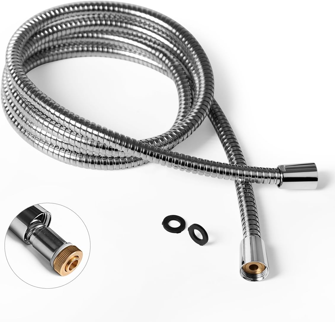 Shower Hose Extra Long Chrome Handheld Shower Head Hose With Brass