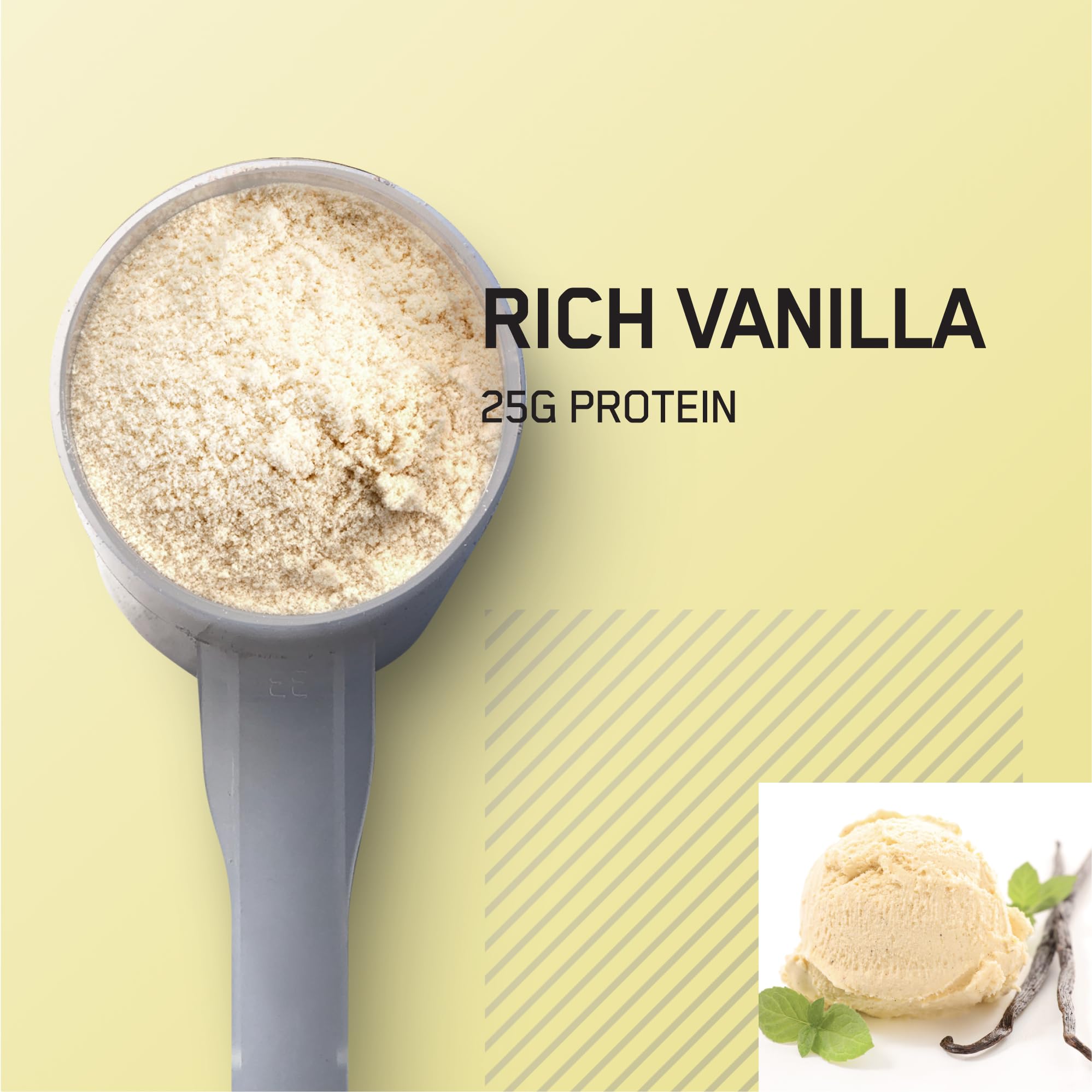 Optimum Nutrition Gold Standard 100% Isolate, Protein Powder, Rich Vanilla, 2.91 Pounds, 44 Servings. Whey Protein Isolate (Packaging May Vary)